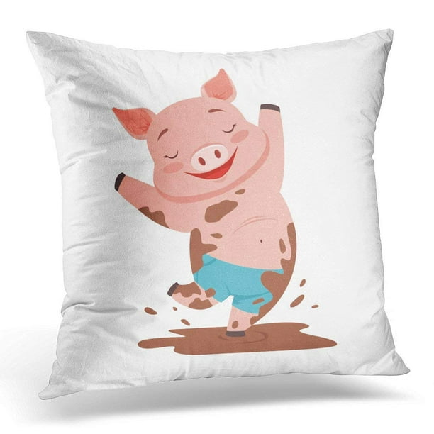 pig art design linen//cotton throw pillow covers couch cushion cover home